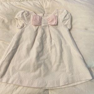 Janie and Jack pink polka dot courdory dress